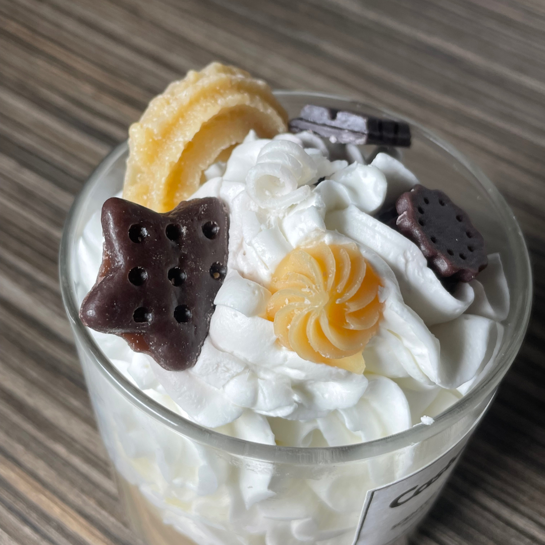 Bougie Trompe-l'œil Café crème Chocolat Casteloo