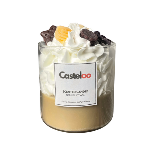 Bougie Trompe-l'œil Café crème Chocolat Casteloo